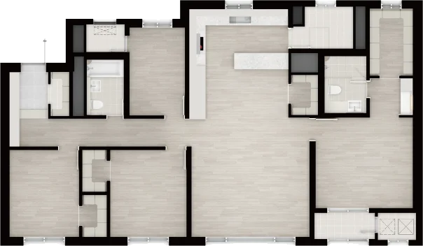 115제곱미터 평면도