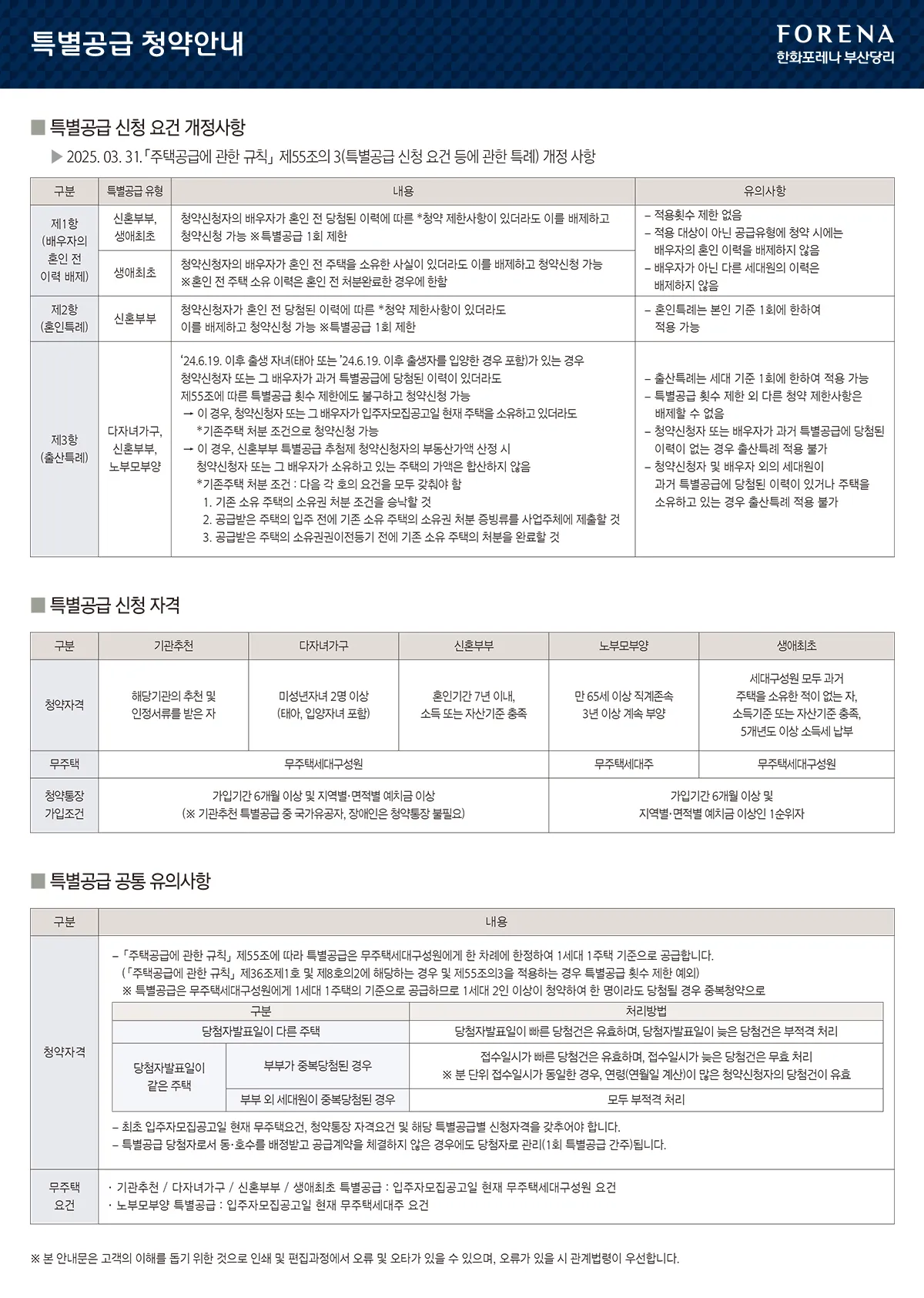 청약 체크포인트